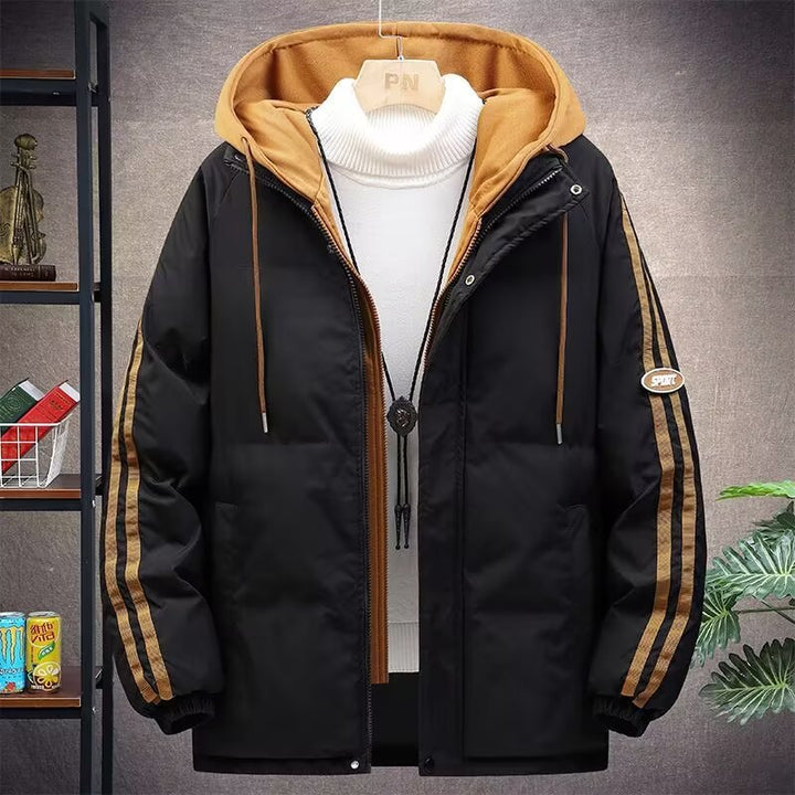 Herren Urbaner Steppjacke mit Kapuze Drune