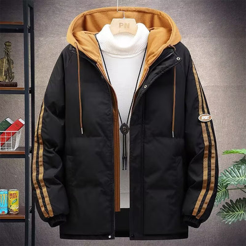 Herren Urbaner Steppjacke mit Kapuze Drune
