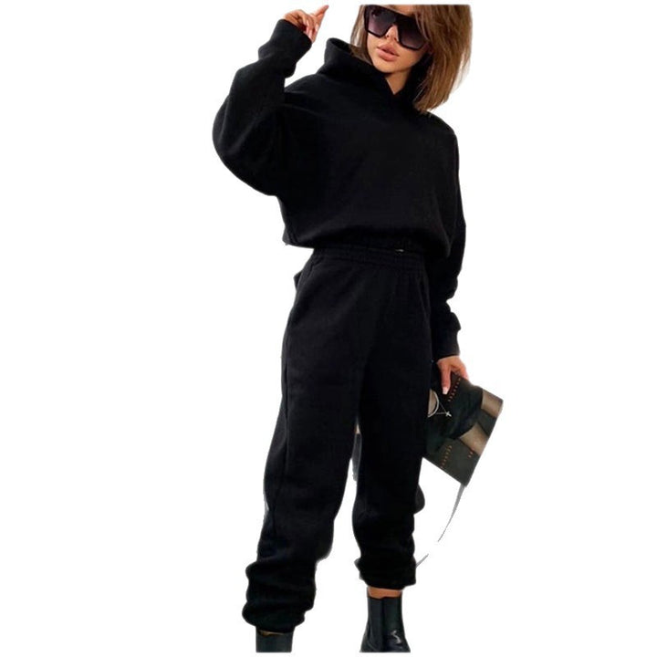 Damen entspannendes Hoodie und Jogginghose-Set Drune