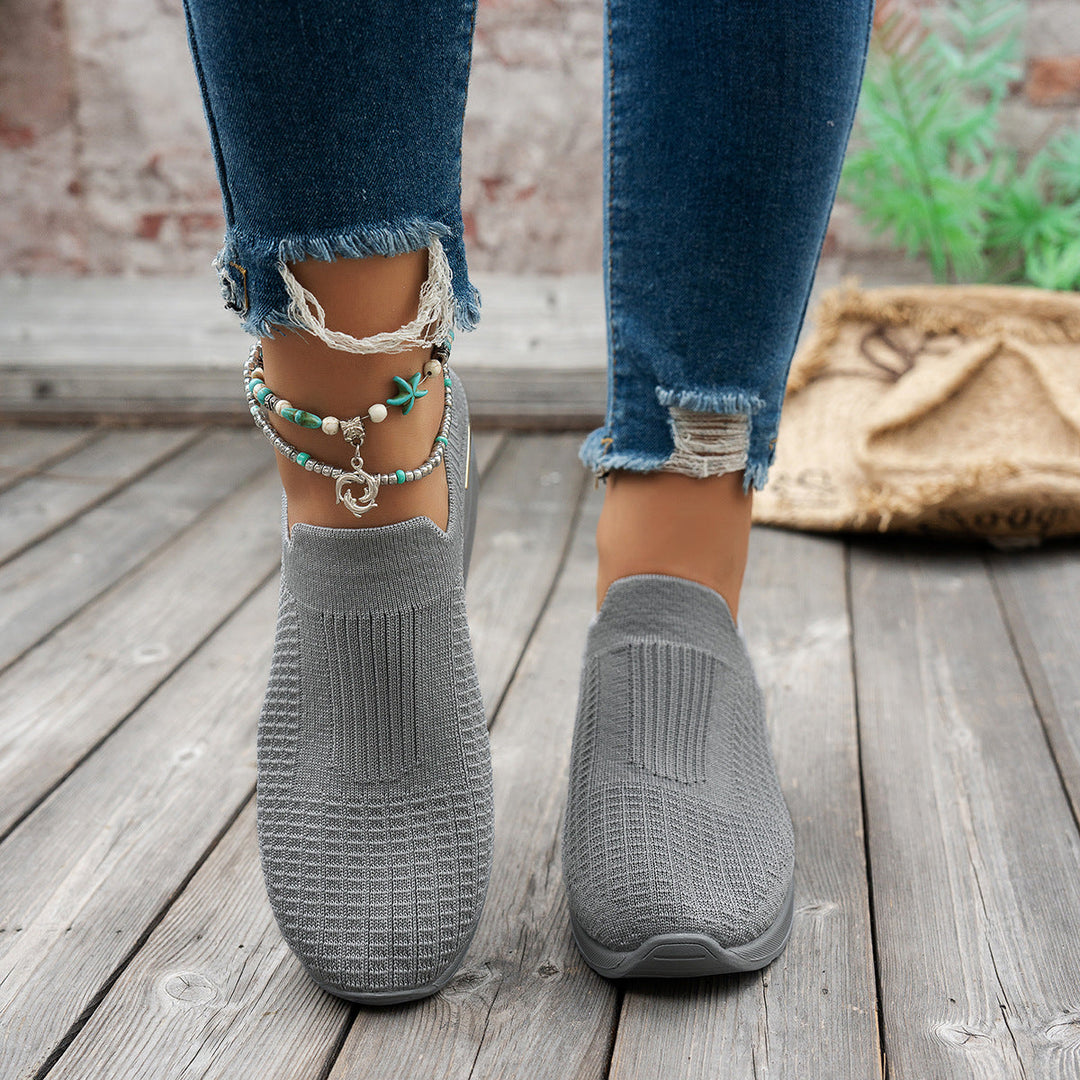Damen Sneakers mit rutschfester Sohle und modischem Leopardenmuster Drune