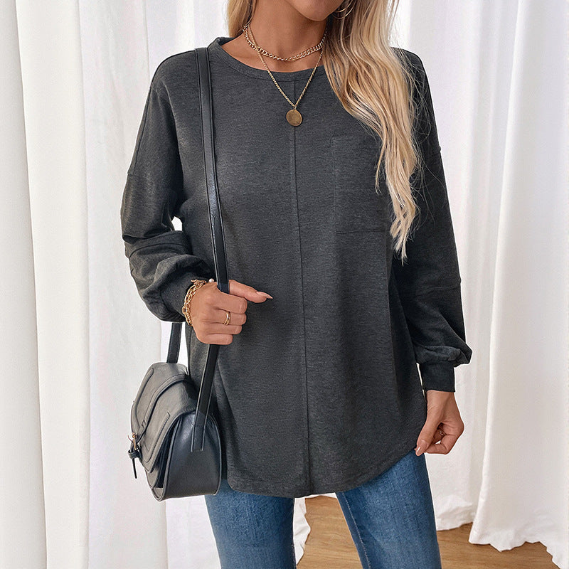 Damen Legeres Langarmshirt Drune