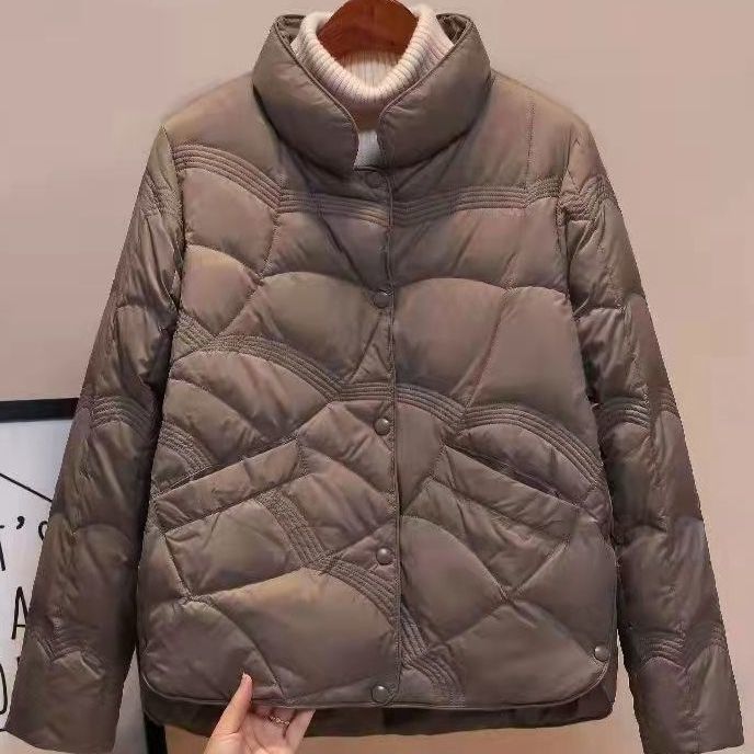 Damen Stepp-Thermo-Blouson mit hochgeschlossenem Kragen und dekorativer Wellensteppung Drune