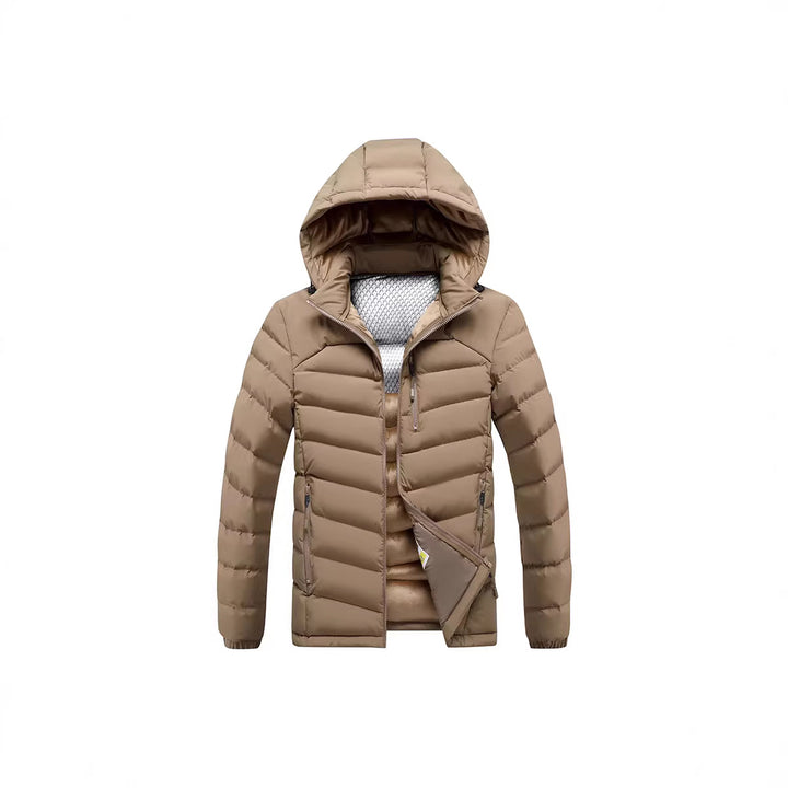 Herren Steppjacke mit Thermoisolierung, Kapuze und reflektierendem Innenfutter Drune