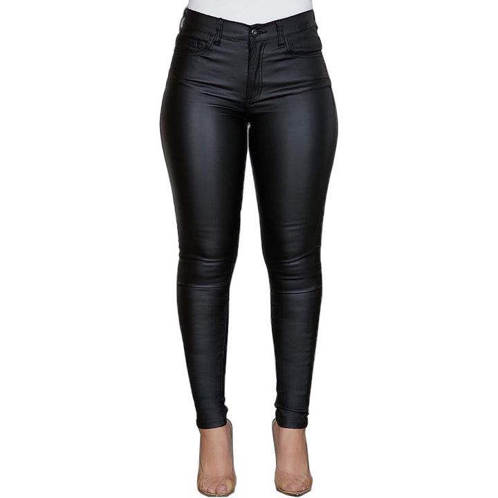 Damen Hochwertige Kunstleder-Hose im Skinny Fit Drune