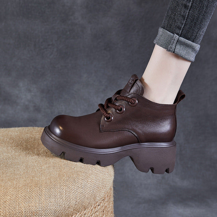 Drune | Stiefel - Echtes Leder - Hoher Schaft - Dicke Sohle - Schnürverschluss