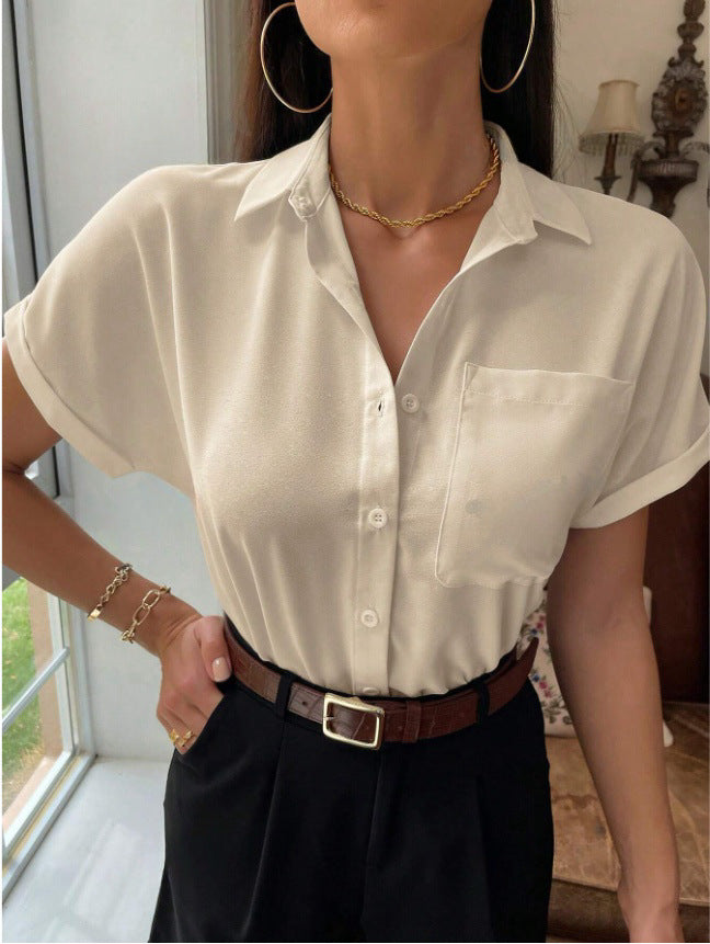 Damen elegante, leichte Bluse Drune