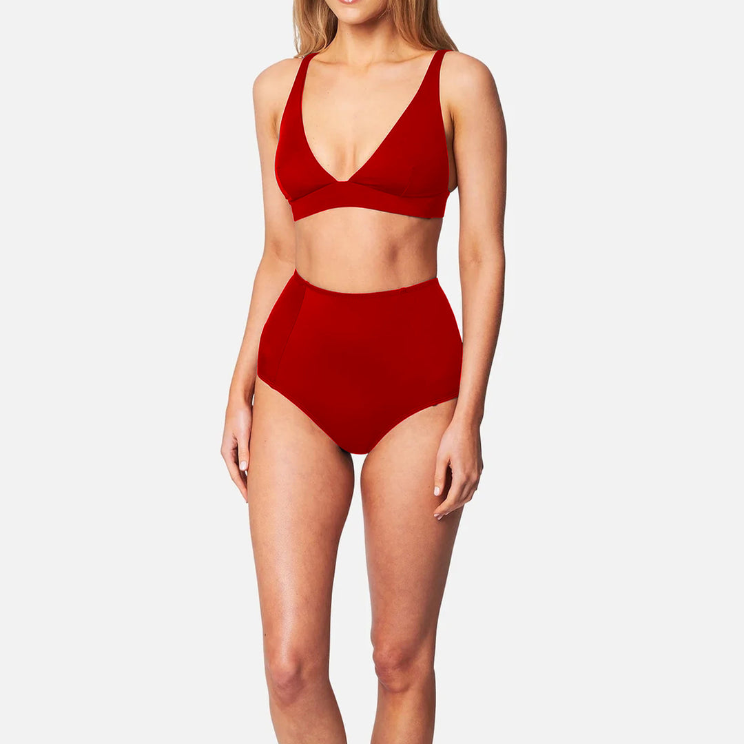 Damen Hochgeschnittener Bikini mit vorteilhaftem Schnitt Drune