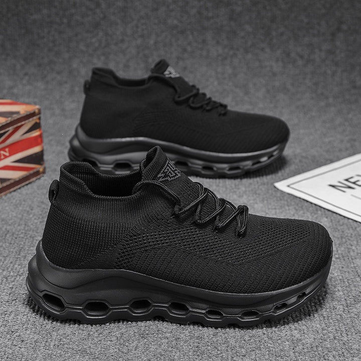 Unisex Atmungsaktive Strick-Sneaker mit sockenähnlichem Schaft und gedämpfter Luftsohle Drune