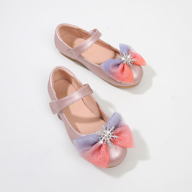 Mädchen Ballerinas mit glitzerndem Schleifen-Design Drune