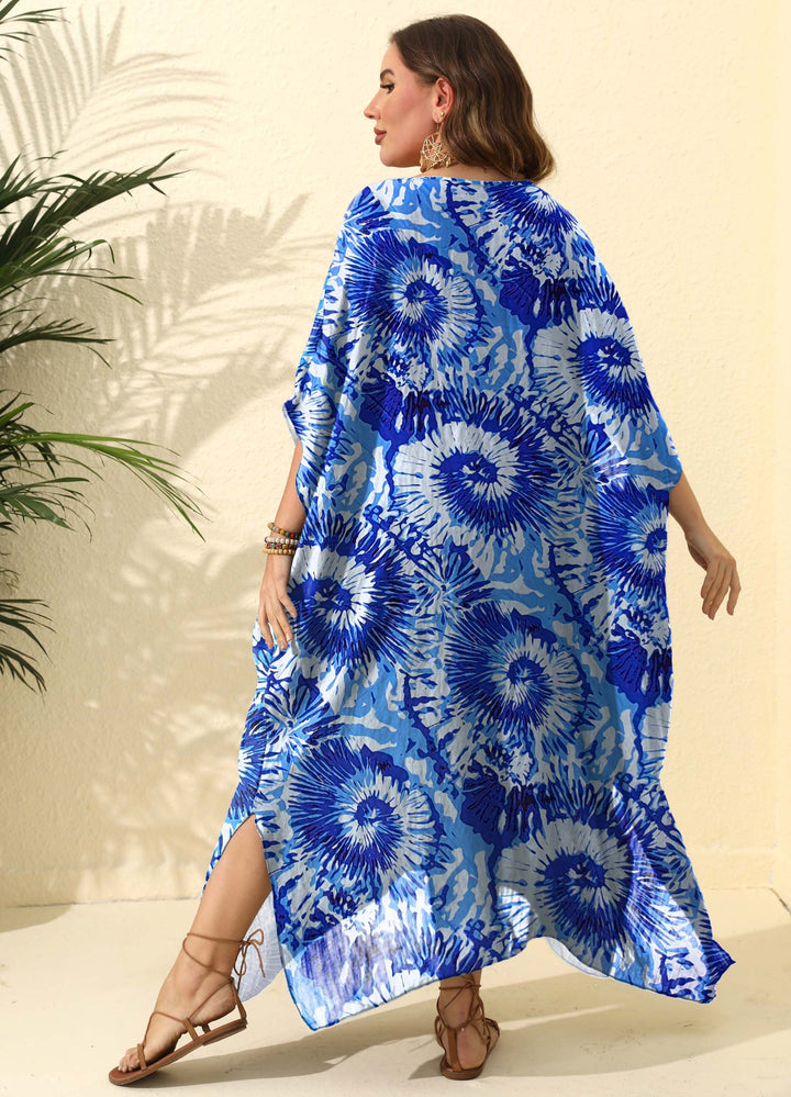 Damen Maxikleid mit floralem Muster Drune