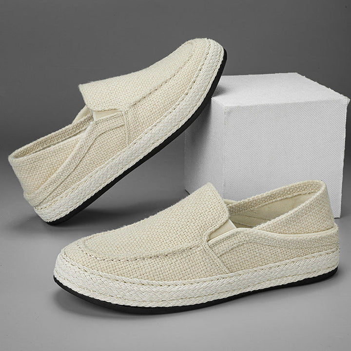 Damen Komfortable Slip-On Freizeitschuhe mit geflochtenem Design Drune