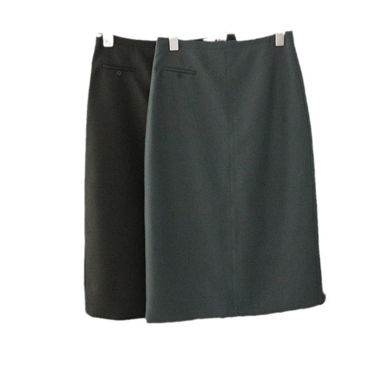Damen Eleganter Midirock mit schicker Schlitzdetail Drune