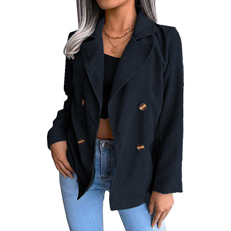 Drune | Damen Baumwolljacke Doppelknopfverschluss