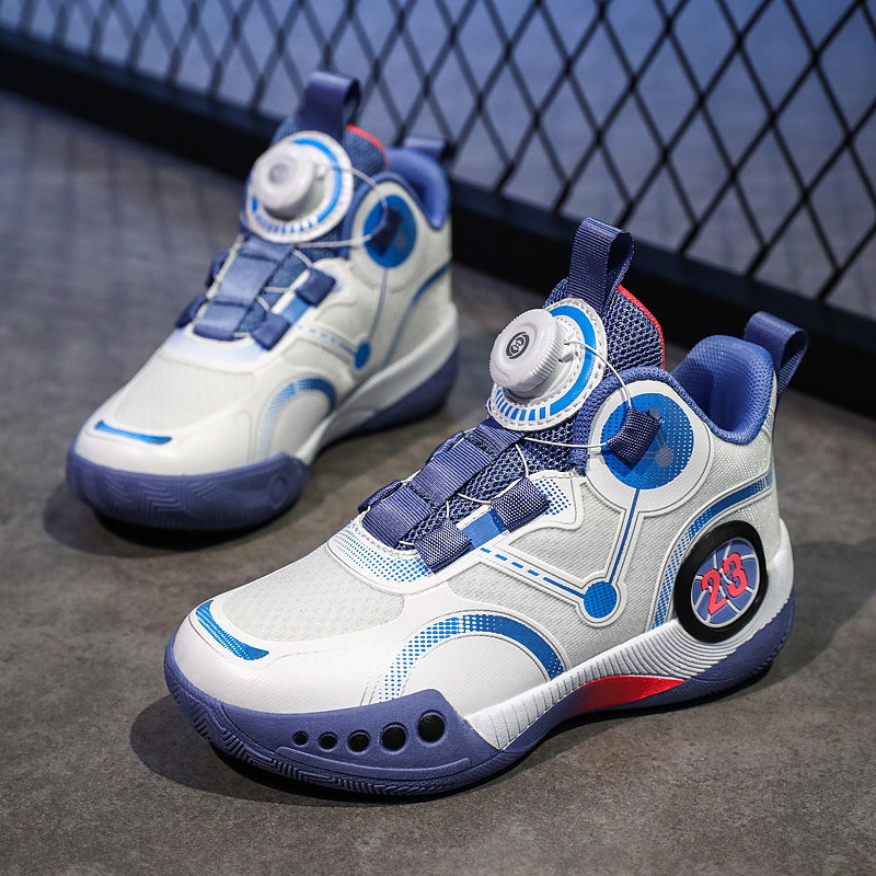 Unisex Futuristische City-Sneaker mit Drehmechanik-Verschluss, gepolsterter Fersenstütze und gedämpfter Wabensohle Drune