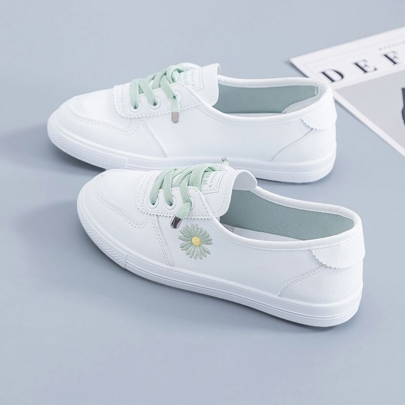 Damen lässige Sneaker mit buntem Blumenmotiv Drune
