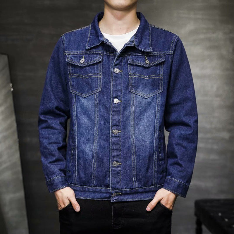 Herren Denimjacke mit Brusttaschen Drune