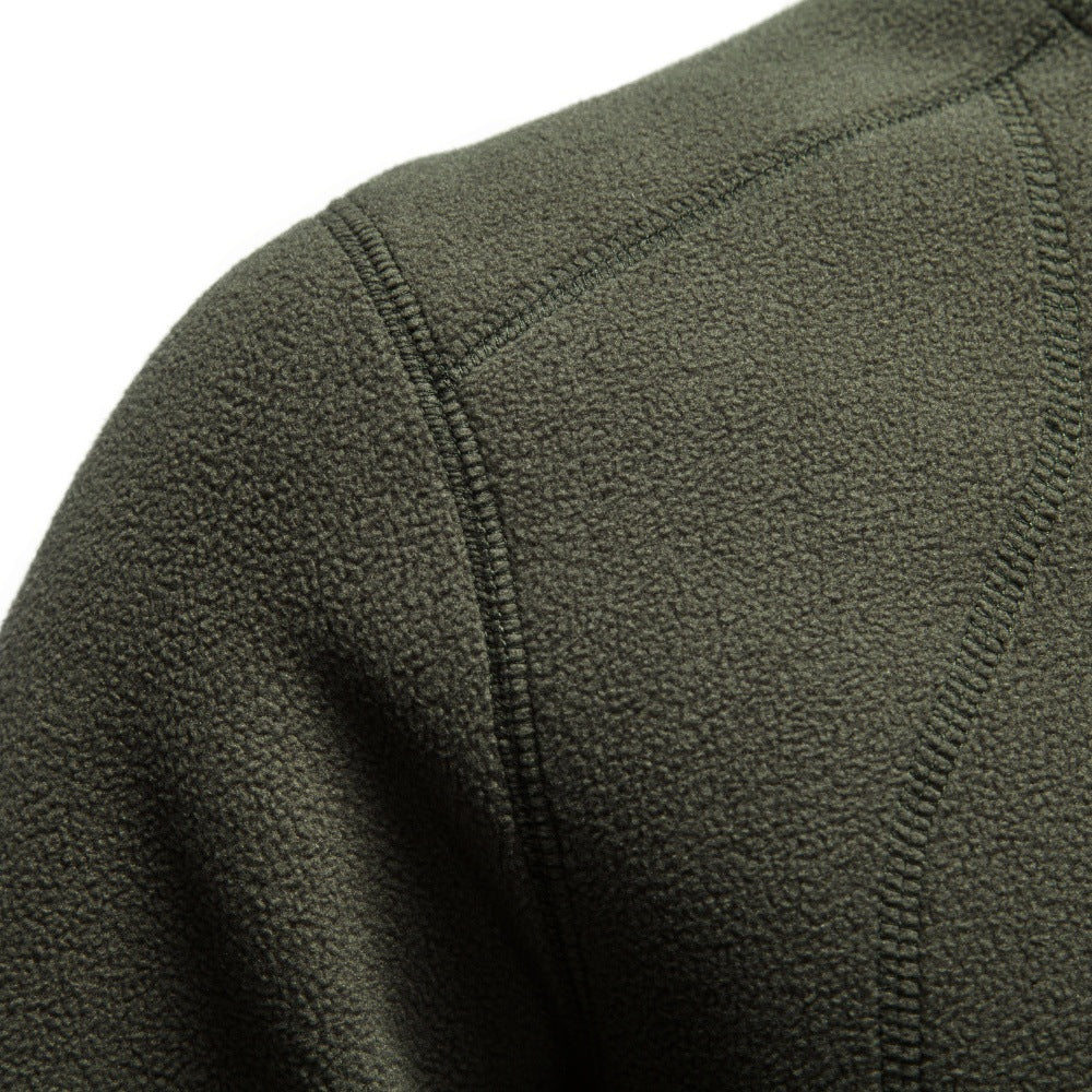Herren Outdoor-Fleecejacke mit Stehkragen und Reißverschluss-Brusttasche Drune