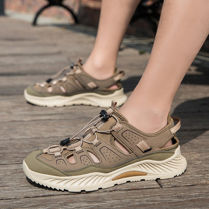 Herren Sportliche Wander-Sandalen mit rutschfester Sohle und verstellbarem Riemen Drune