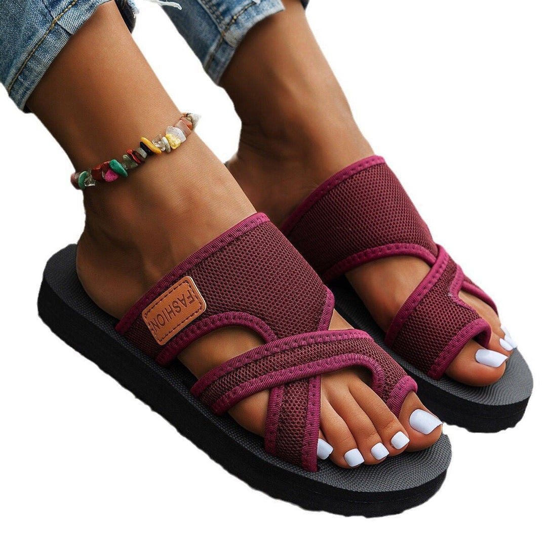 Damen modische Komfort-Sandalen mit verstellbaren Riemen Drune