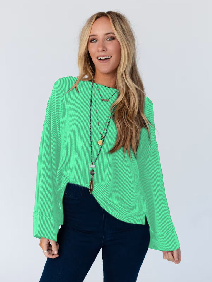 Damen lässiges Langarmshirt Drune