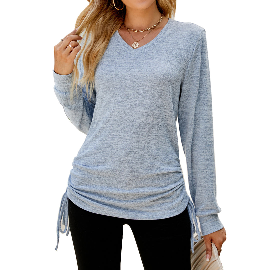 Damen Langarmshirt mit verstellbarem Bund Drune