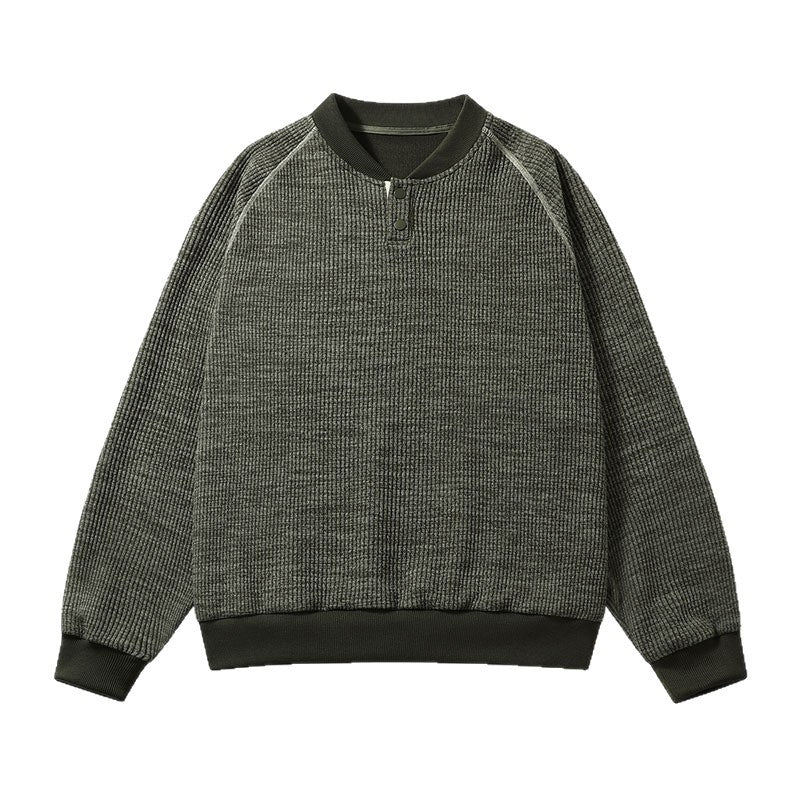 Herren Bequemer Sweater mit Stehkragen Drune