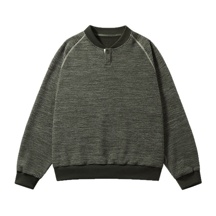 Herren Bequemer Sweater mit Stehkragen Drune