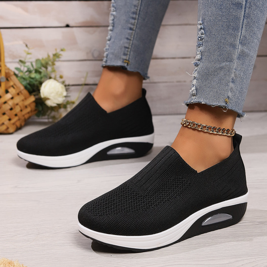 Damen Luftpolster Slipper Sneaker Drune