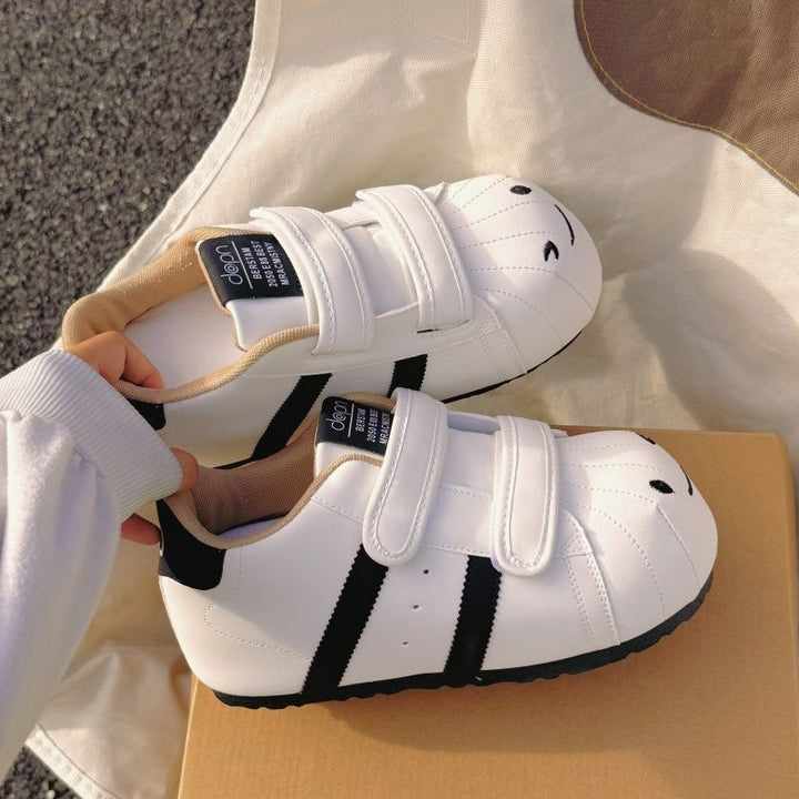 Damen Bequeme Sneaker mit Klettverschluss und sportlichem Design Drune