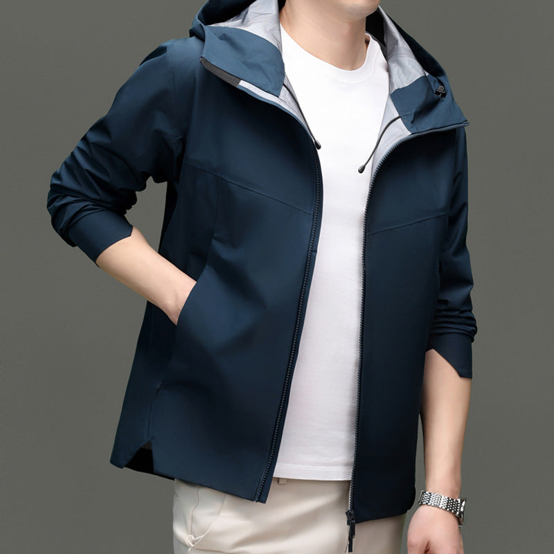 Herren Funktionsjacke mit wasserabweisender Beschichtung und atmungsaktiven Eigenschaften Drune