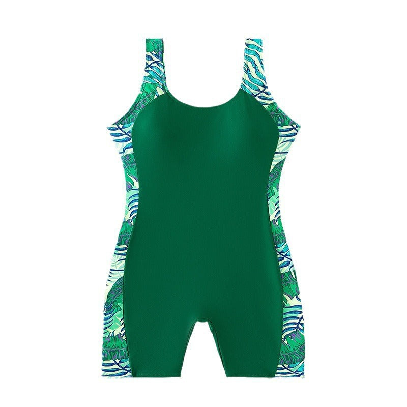 Damen Einteiler Badeanzug mit floralem Seitendesign Drune