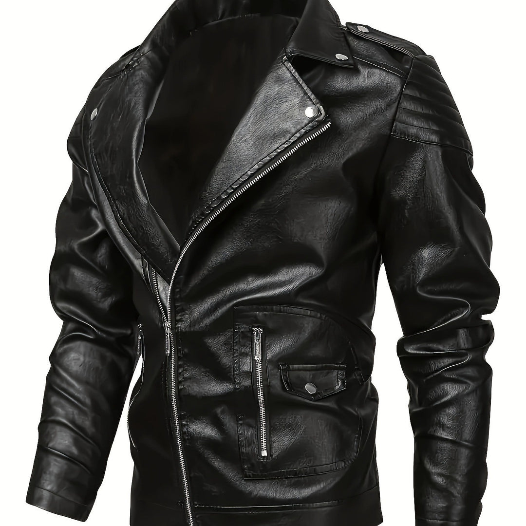 Herren Biker-Lederjacke Drune