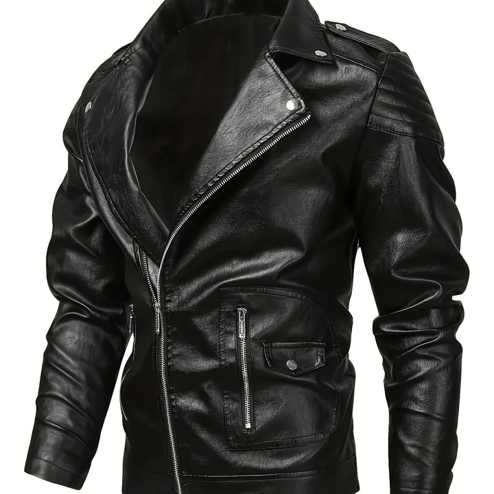 Herren Biker-Lederjacke Drune