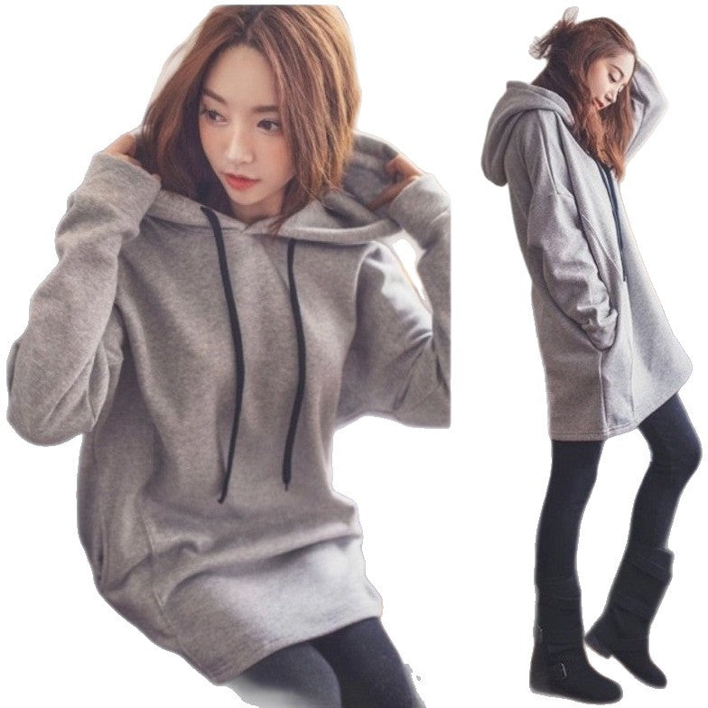 Damen Hoodie mit lässigem Print und Kapuze Drune