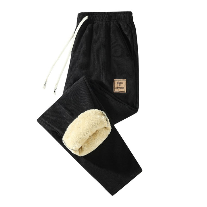Damen Gefütterte Cord-Jogginghose mit Teddyfutter, Kordelzugbund & Seitentaschen Drune
