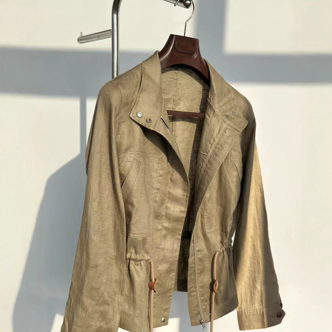 Damen elegante Übergangsjacke mit hohem Kragen Drune 1789268837