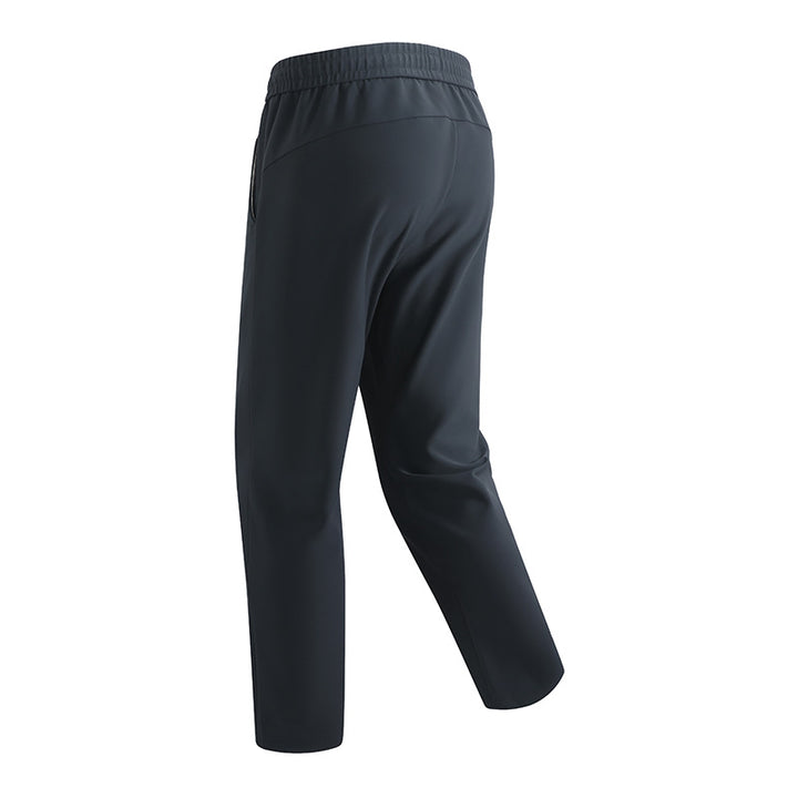 Herren Slim-Tapered Performance-Jogginghose aus wasserabweisendem Funktionsstoff mit elastischem Kordelbund & verdeckten Reißverschlusstaschen Drune