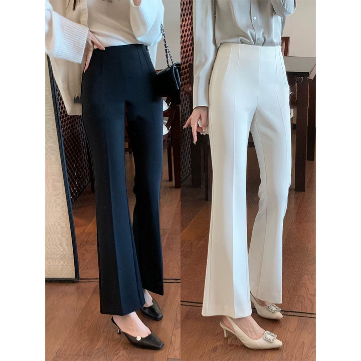 Damen Elegante Hoch taillierte Palazzo-Hose Drune