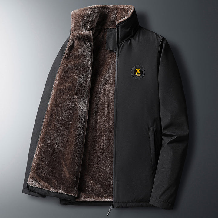 Herren Multifunktionale Steppjacke mit tiefem Kragen und weichem Innenfutter Drune