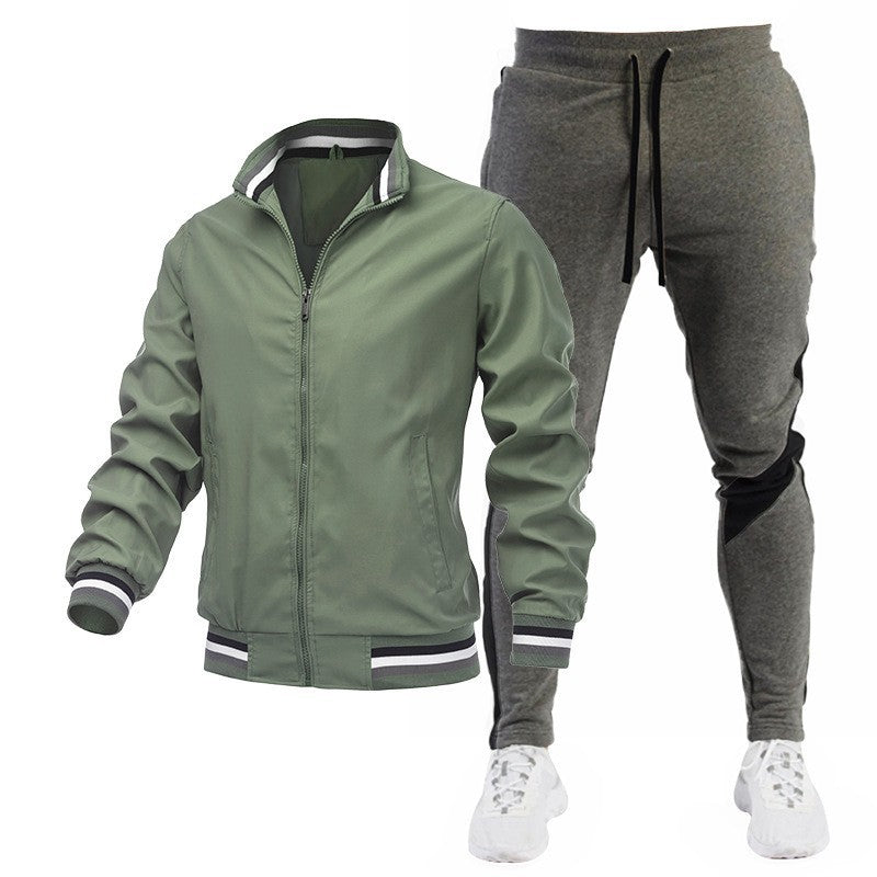 Herren Sportliches Trackjacke und Jogginghose Set Drune