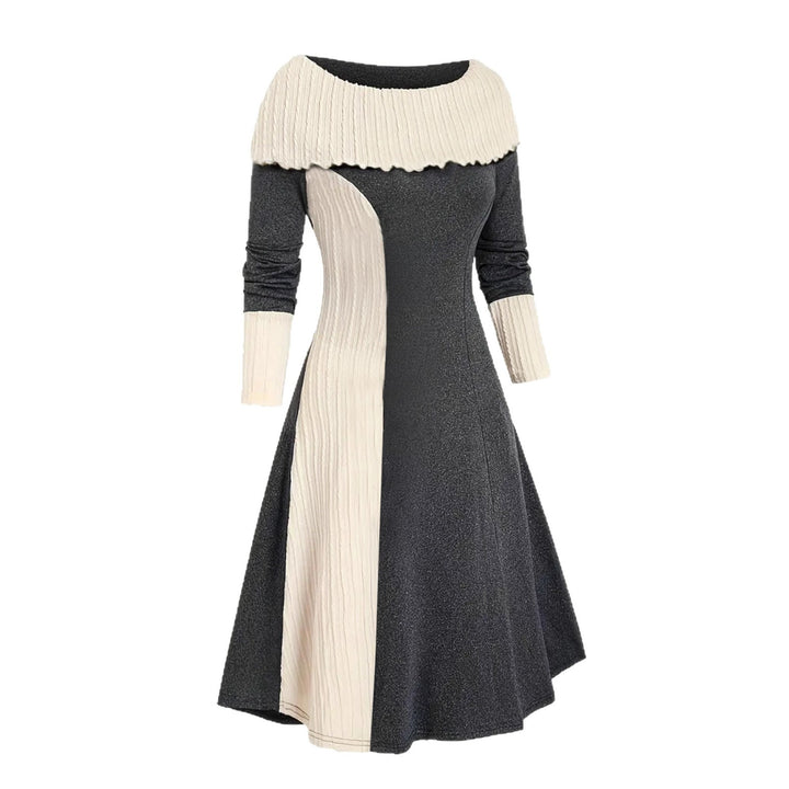 Damen Midikleid mit einzigartigem Rüschendesign und figurbetontem Schnitt Drune
