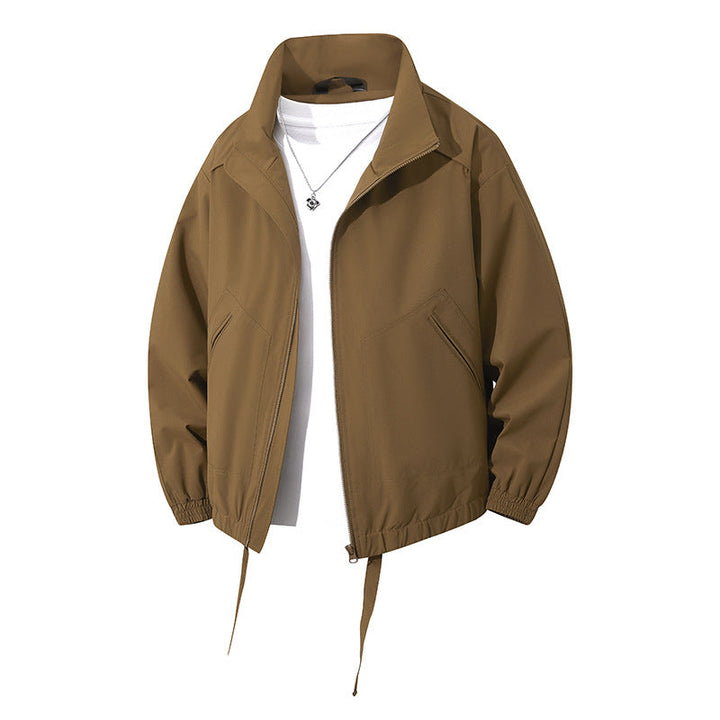 Herren leichte Freizeitjacke mit elastischen Bündchen und praktischen Taschen Drune