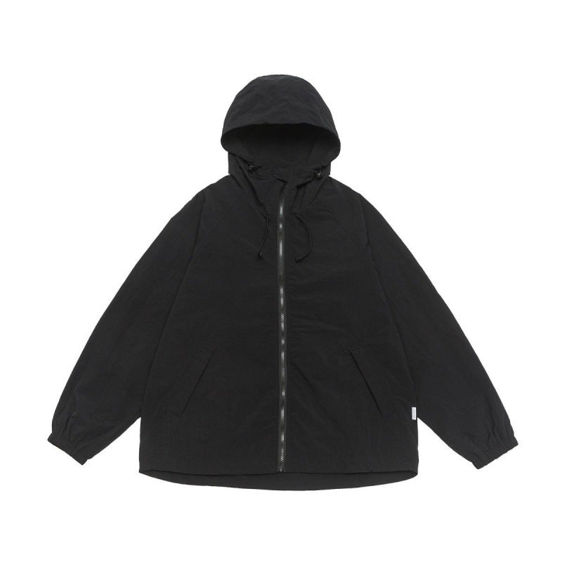 Unisex Weitgeschnittene Kapuzenjacke im Parka‑Style mit verlängertem Rückenteil und Tunnelzug Drune