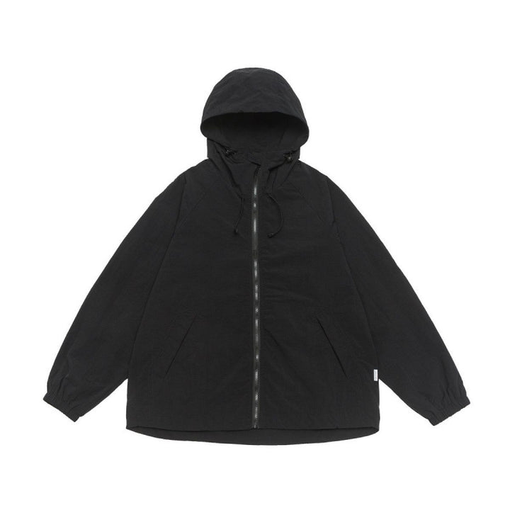 Unisex Weitgeschnittene Kapuzenjacke im Parka‑Style mit verlängertem Rückenteil und Tunnelzug Drune