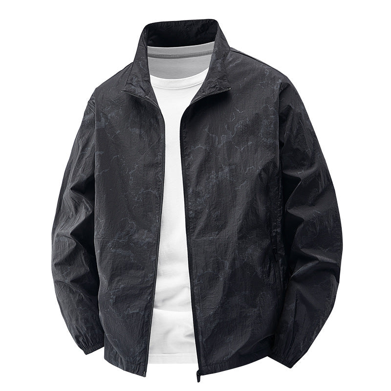Herren Leichte Übergangsjacke mit hohem Kragen Drune 1787797311