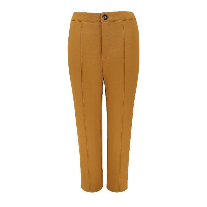 Damen elegante chino Hose mit taillierter Passform Drune