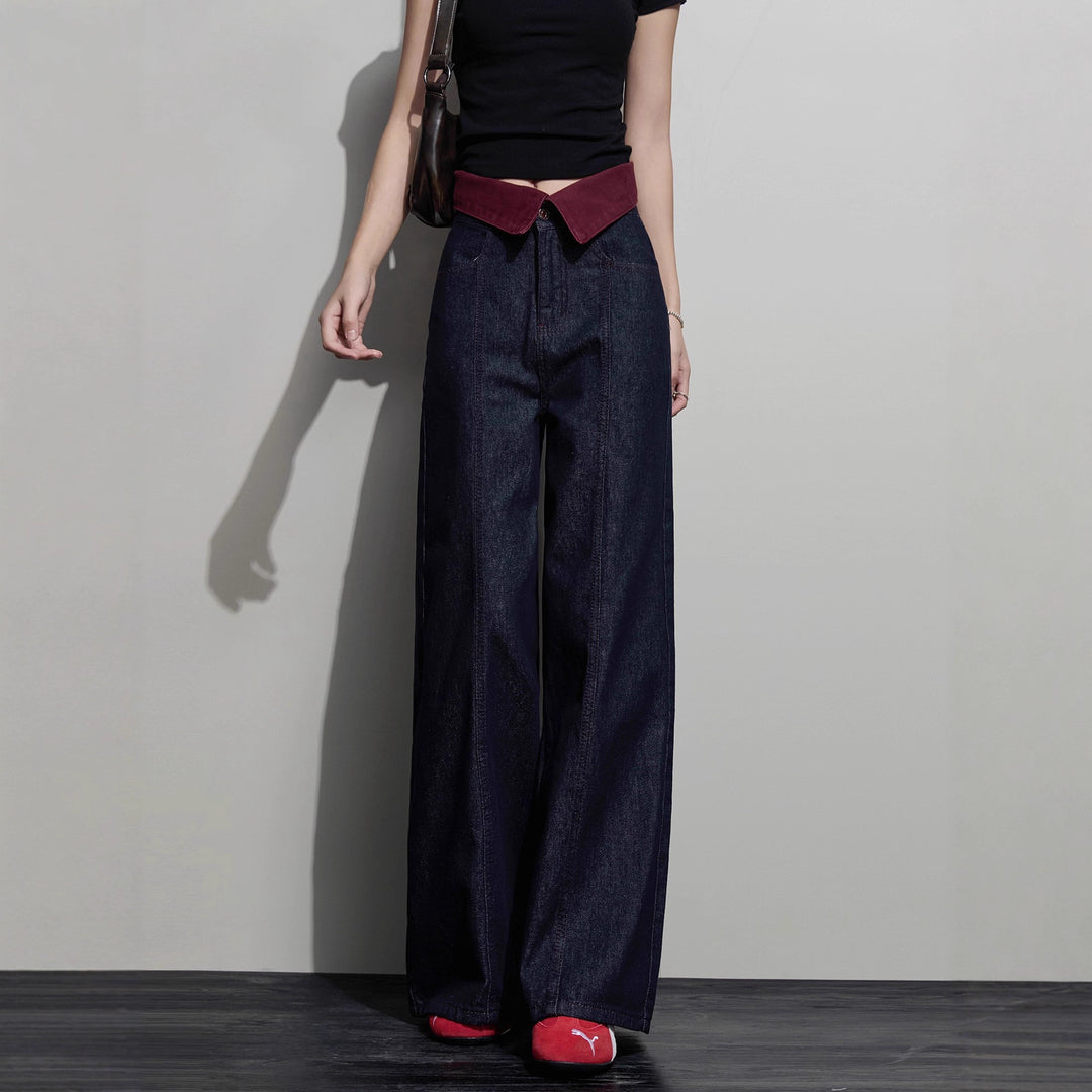 Damen Weit geschnittene Jeanshose Drune 1789268673