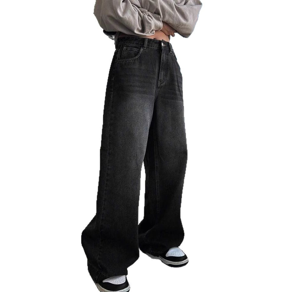 Damen Weite Jeanshose im modernem Schnitt mit elegantem Design Drune