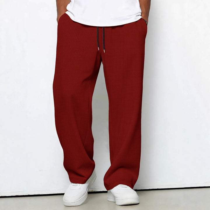 Herren lockere Jogginghose mit Kordelzug und seitlichen Eingrifftaschen Drune