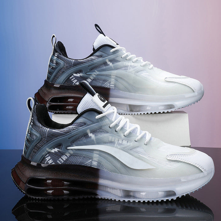 Unisex Futuristische luftgepolsterte leistungsorientierte Sneaker mit transparenter Sohle Drune